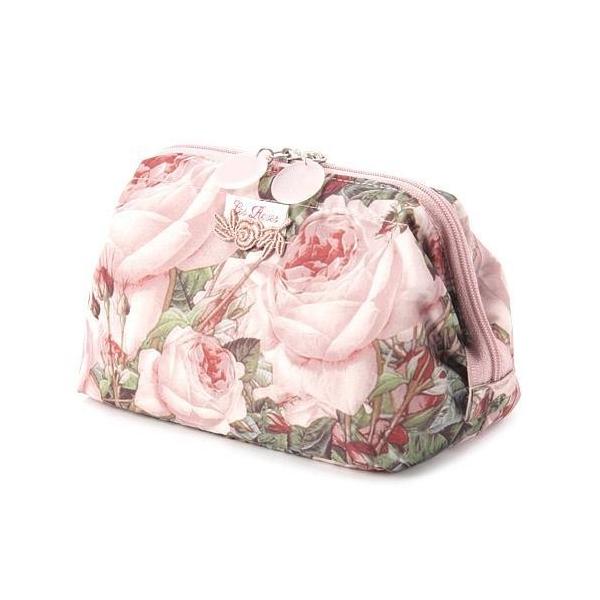 口金ポーチ小 コスメポーチ 化粧ポーチ LA LUICE ルドゥーテローズ ラルイス 薔薇 ローズ おしゃれ 開きやすい 薔薇雑貨