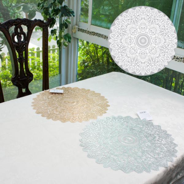沸騰ブラドン沸騰ブラドンドイリー 刺繍 花 テーブルマット コースター