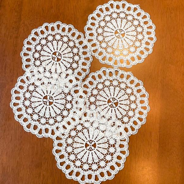 レース　クリスマス　ポリエステル100% コースター　まとめ売り 楽天市場】レースコースター4P : キャトル・セゾン 楽天市場店