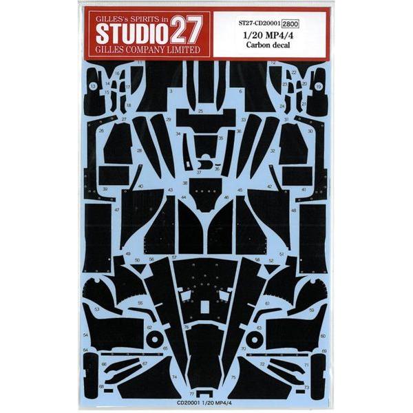 1/20@MP4/4@Carbon@decal  T1/20@MP4/4Ή