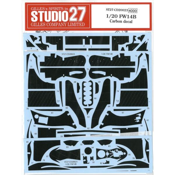 1/20 FW14B Carbon decal  F社1/20　14B対応
