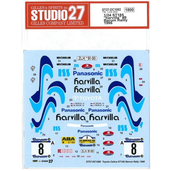 1/24 ST185 "harvilla"＃8 Barum　Rally　1996(T社1/24対応）
