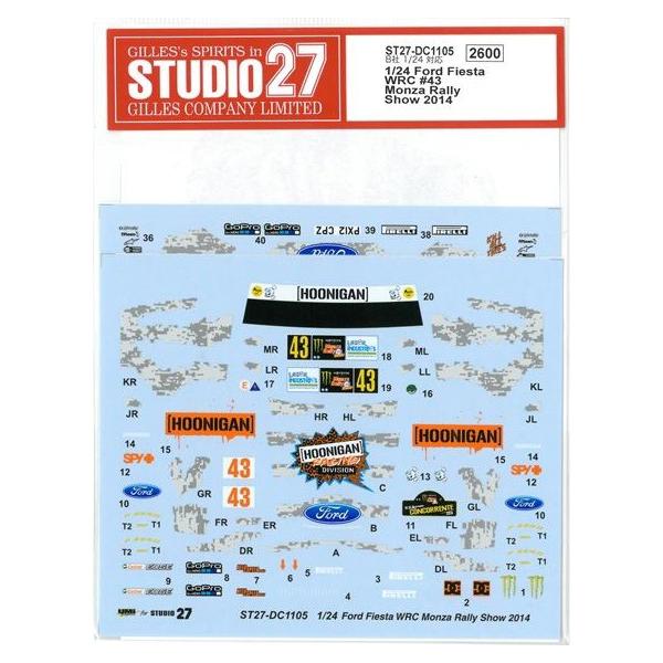 1/24 Ford Fiesta WRC #43 Monza Rally show 2014  B��1/24Ford Fiesta RS�Ή�