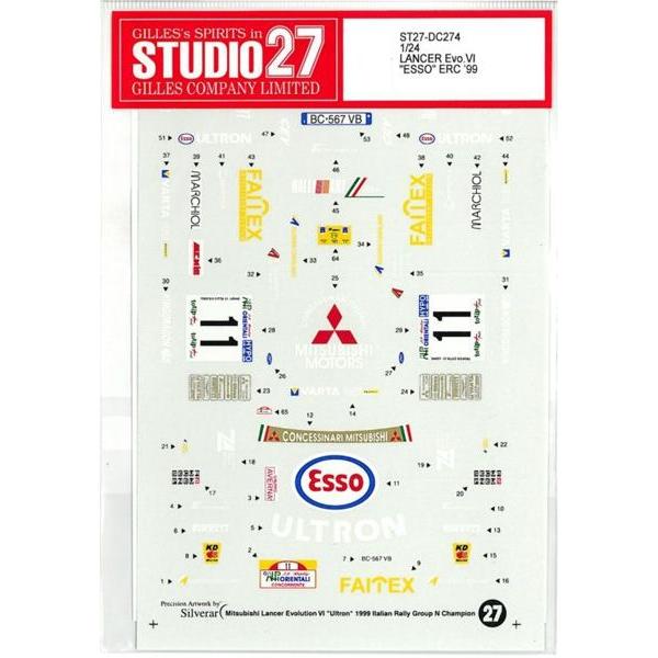 DC-274　1/24 LANCER　 Evo.V "ESSO" ERC '99