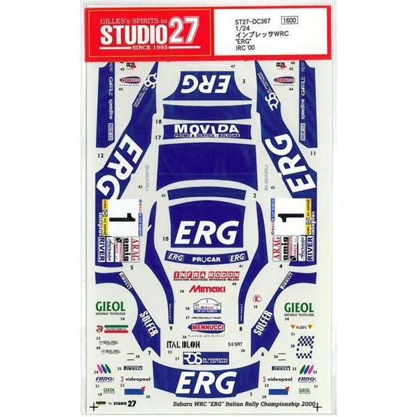 1/24 SUBARU@IMPREZA @WRC"ERG"IRC'00