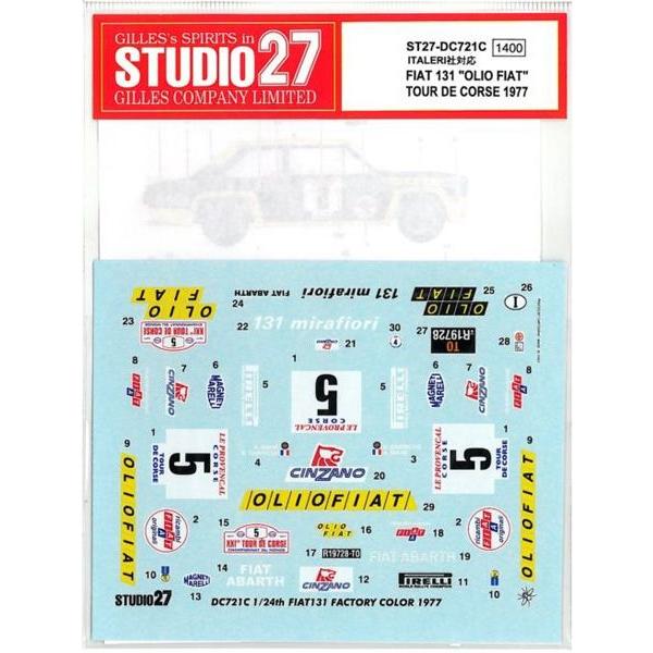 1/24 FIAT 131 "OLIO FIAT TOUR DE CORSE '77  C^БΉ