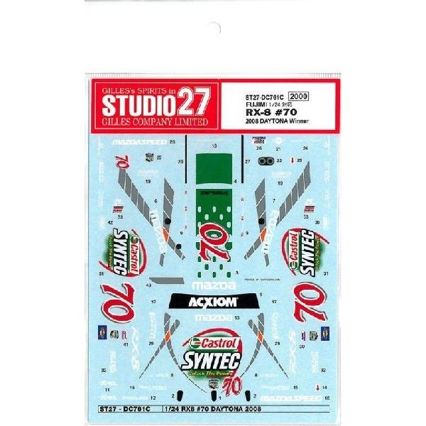 RX-8 DAYTONA Winner 2008 #70 1/24scale X^WI27fJ[ ST27-DC761C