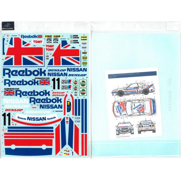 1/12 Nissan Skyline R32 GT-R Reebok #1 Gr.A '90 for Fujimi DECAL POOL fJ[v[ ԃfJ[ DP211