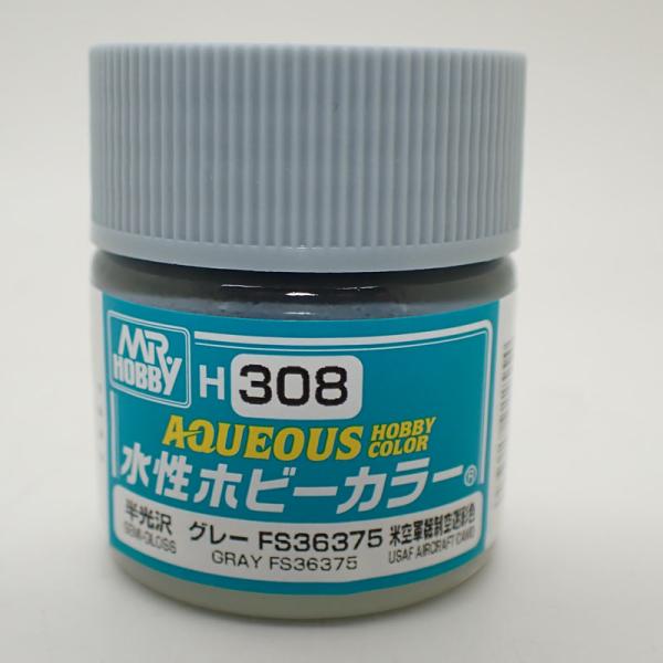 H308 グレー FS36375 10ml 水性ホビーカラー 半光沢 10ml GSIクレオス H308水性ホビーカラーは、ご家庭内で安全快適に塗装を楽しめるように設計され、1982年に登場しました。2019年には約38年ぶりに主原料設計を...