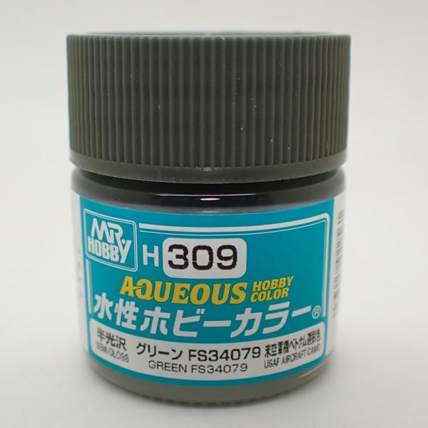 H309 グリーン FS34079 10ml 水性ホビーカラー 半光沢 10ml GSIクレオス H309水性ホビーカラーは、ご家庭内で安全快適に塗装を楽しめるように設計され、1982年に登場しました。2019年には約38年ぶりに主原料設計...