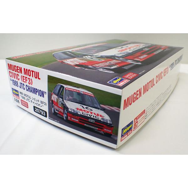 Hasegawa 1/24 プラモデル 3点セット ハセガワ 1/24 無限 MOTUL シビック EF3 1988 JTC チャンピオン 自動車