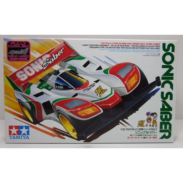 ミニ四駆 ソニックセイバー スーパー1シャーシ タミヤ フルカウルミニ