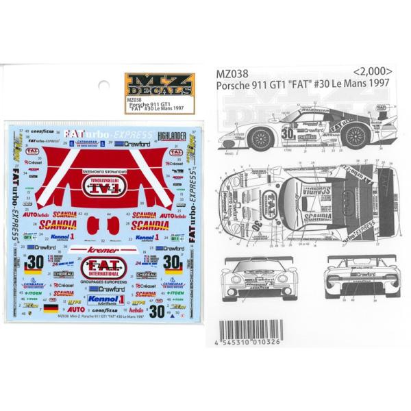 Porsche 911 GT1 "FAT"30 Lemans 1997  KЃ~jbcΉ