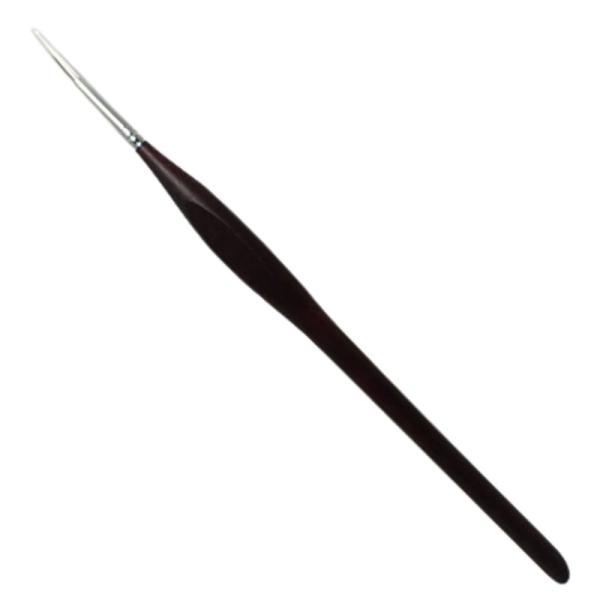 筆は特有の弾力があり、また軸は三角形でにぎりやすく、模型塗装などの筆塗　細かい作業に 適した形状になってます。 素材：イタチ毛　形状：丸