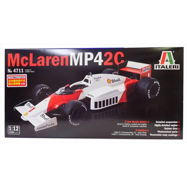 プラッツ 1/12 マクラーレン MP4/2C 日本語説明書付属 イタレリ F1