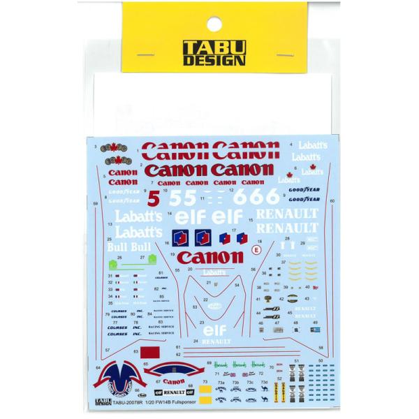 1/20 EBAY FW14B tX|T[fJ[  F 1/20Ή  TABUfJ[ TABU-20078R