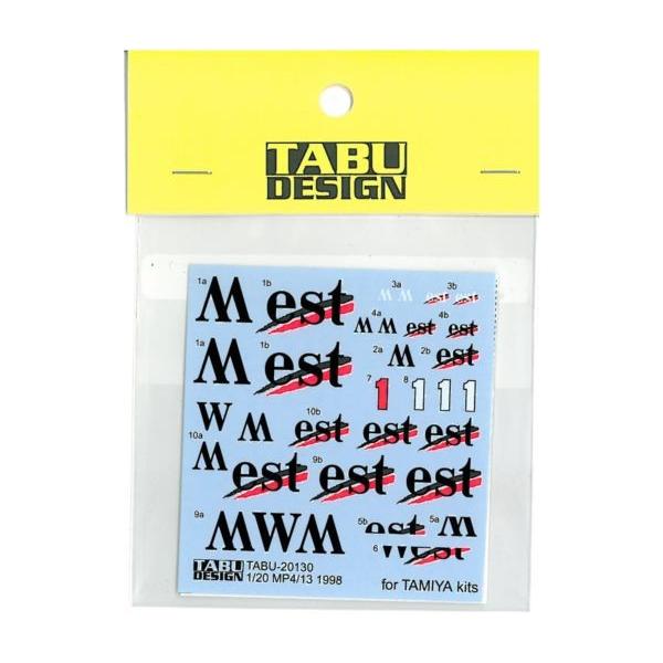 1/20 MP4/13 1998 for TAMIYA kit