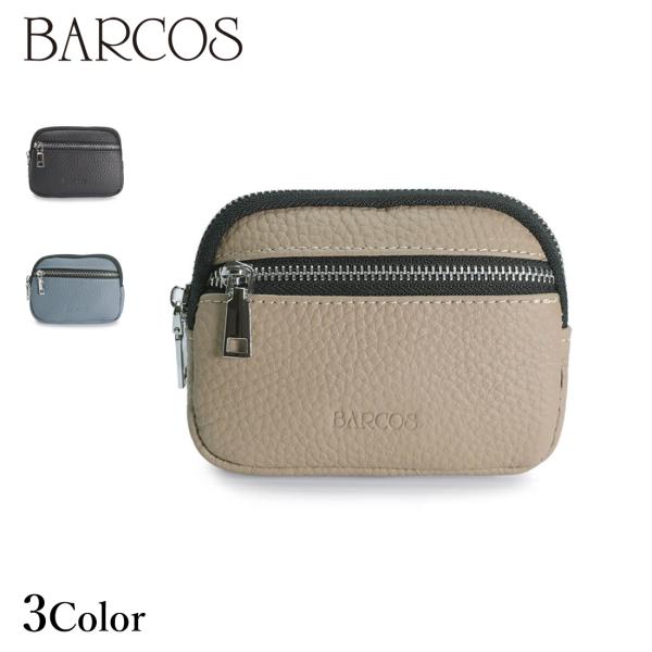 BARCOS（バルコス） キーリング付きシュリンクコインケース レディース