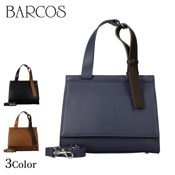 BARCOS（バルコス） バイカラーベルトデザインハンドバック レディース