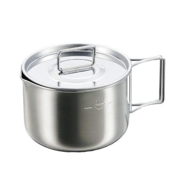 他サイト： ステンレス ラーメンクッカー 570ml  リフィル用 M-5512 片手鍋 ソロキャンプ 注ぎ口付 キャプテンスタッグの商品画像