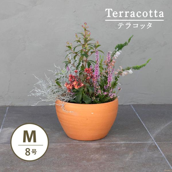植木鉢　おしゃれ　テラコッタ　E26　Mサイズ