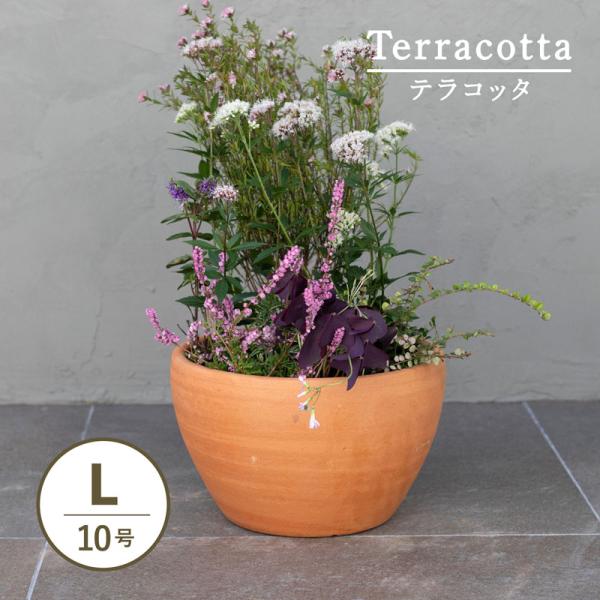 植木鉢　おしゃれ　テラコッタ　E26　Lサイズ