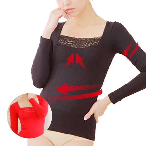 加圧インナー 長袖 レディース 加圧シャツ 補正下着 バストアップ おなかシェイプ くびれ 二の腕 レッド ブラック あったかい 送料無料 即納 Buyee Buyee 日本の通販商品 オークションの代理入札 代理購入