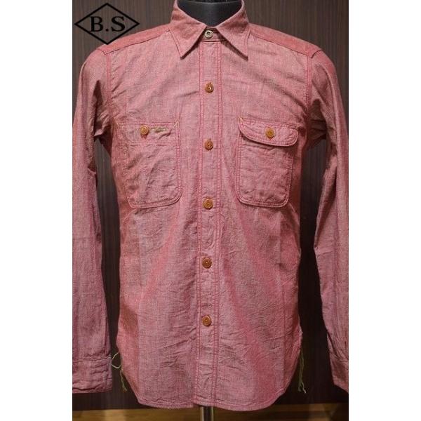 ミスターフリーダム SC27841 シャンブレーワークシャツ NIXON Shirt シュガーケーン メンズ 長袖シャツ 461レッド 新品 MISTER FREEDOM SC27841 SURPLUS CHAMBRAY NIXON SHIRTS レッド