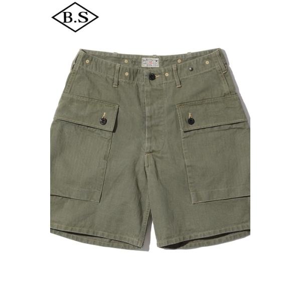 バズリクソンズ BUZZ RICKSON'S 短パン BR52388 U.S. MARINE CORPS HERRINGBONE SHORTS