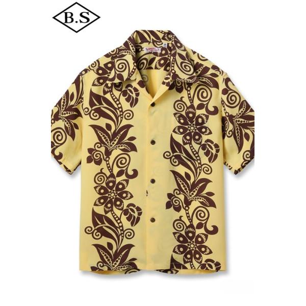 サンサーフ SUN SURF 半袖シャツ アロハシャツ Lot No. SS39616 / RAYON HAWAIIAN SHIRT “PICTOGRAPH FLOWER”  / YELLOW