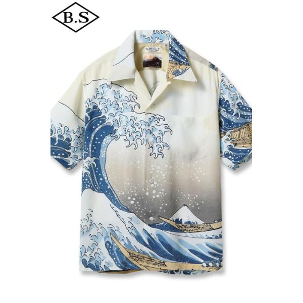 サンサーフ SUN SURF 半袖シャツ アロハシャツ Lot No. SS37651 / SUN SURF × 葛飾北斎 SPECIAL EDITION “神奈川沖浪裏”
