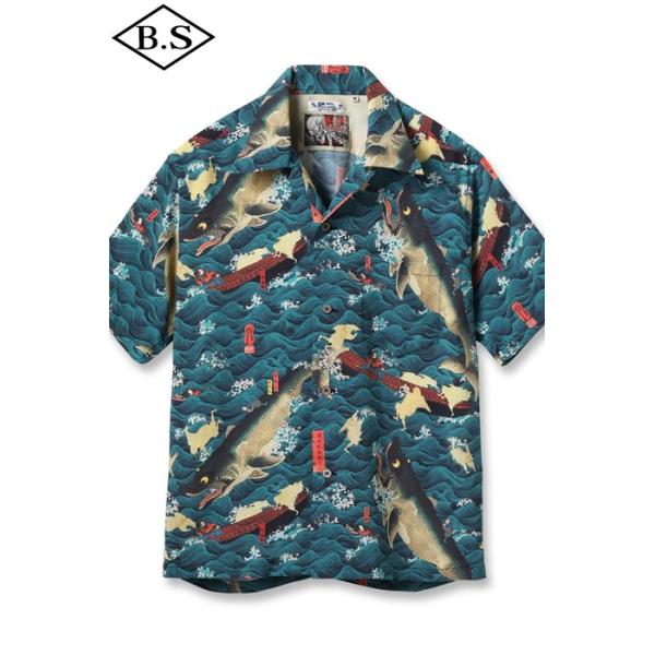 サンサーフ SUN SURF 半袖シャツ アロハシャツ Lot No. SS39742 SUN SURF × 歌川国芳 SPECIAL EDITION “讃岐院眷属をして為朝をすくふ図”