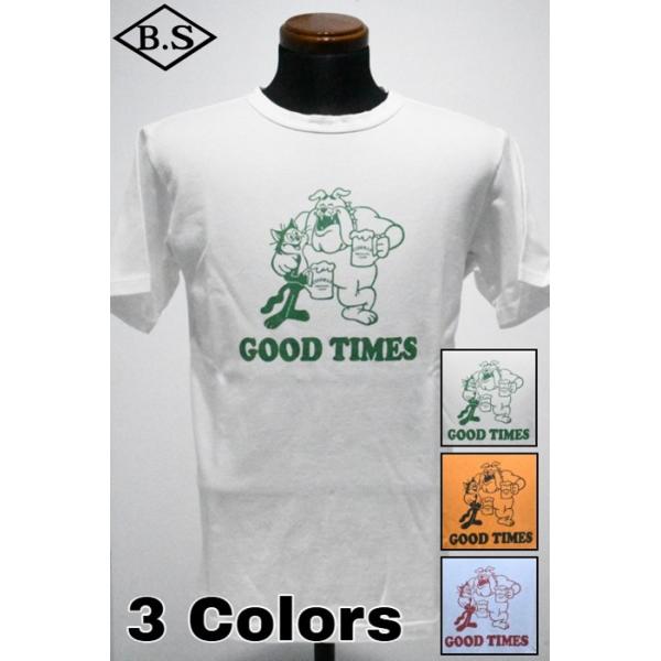 クッシュマン CUSHMAN Tシャツ 26884 USED WASH PRINT TEE (GOOD TIMES)