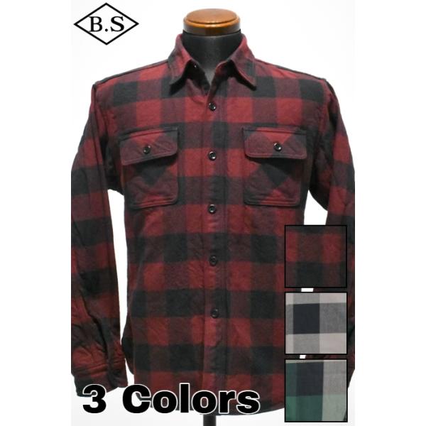 デラックスウエア DELUXEWARE 長袖シャツ HV-00A 50s BUFFALO CHECK