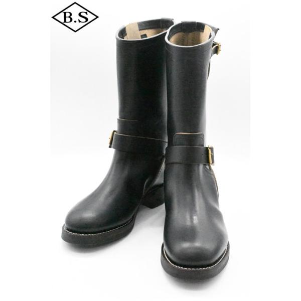 ダッパーズ ブーツ Dapper's LOT1142 40’s Style Engineer Boots / R.BLACK（BROWN BASE / Horse Butt）