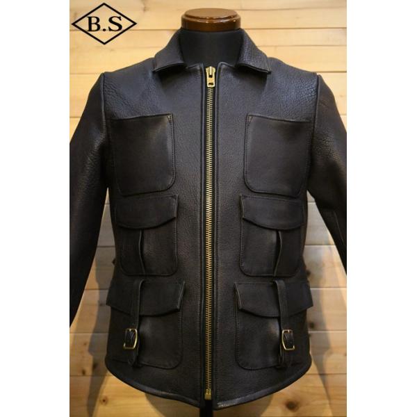 【希少美品】SHELLAC キッドバッファロー レザージャケット ダウンライナー barnstormer2_bfc1212