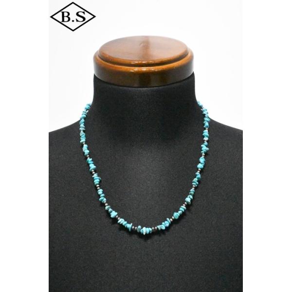インディアンジュエリー INDIAN JEWELRY 小物 ネックレス FN54-002 ナバホパール ターコイズ 54.5cm
