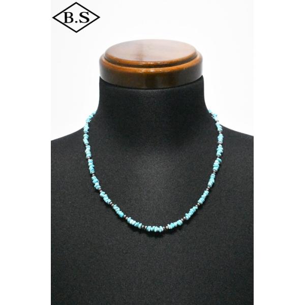 インディアンジュエリー INDIAN JEWELRY アクセアリー ネックレス FN54-004 ナバホパール ターコイズ スリーピングビューティー 54.5cm