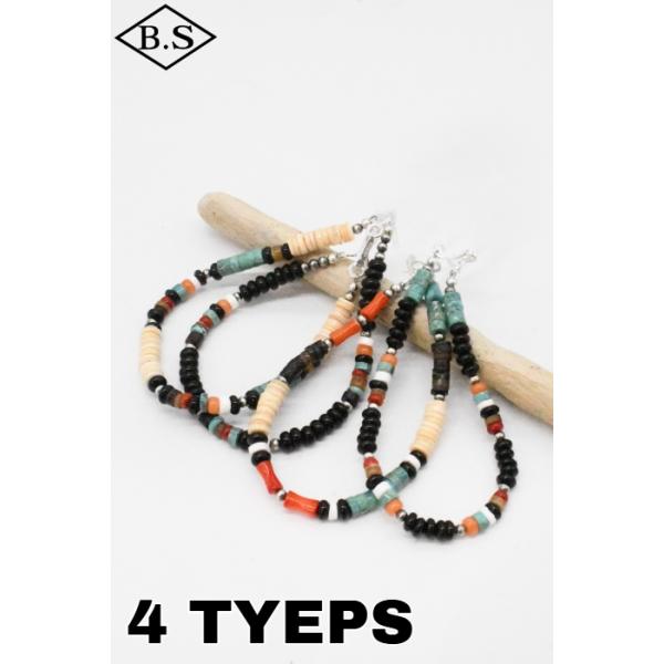 インディアンジュエリー INDIAN JEWELRY 小物 ブレスレット  ナバホパール ヒシブレスレット サントドミンゴカラー