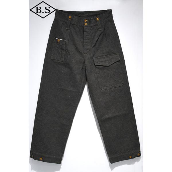 ナイジェルケーボン Nigel Cabourn ジーンズ 8053005003024 BRITISH ARMY PANT - LOOSE DENIM  チャコールグレー