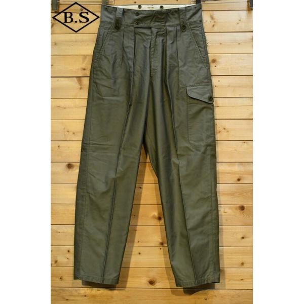 ナイジェルケーボン Nigel Cabourn パンツ 80460050010 50s BATTLE DRESS MODIFIED PANT 2023 50sバトルドレスモディファイドパンツ グリーン