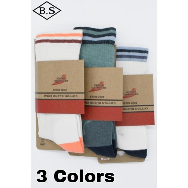 レッドウィング REDWING ソックス Vintage Stripe Cotton Crew ヴィンテージストライプコットンクルー