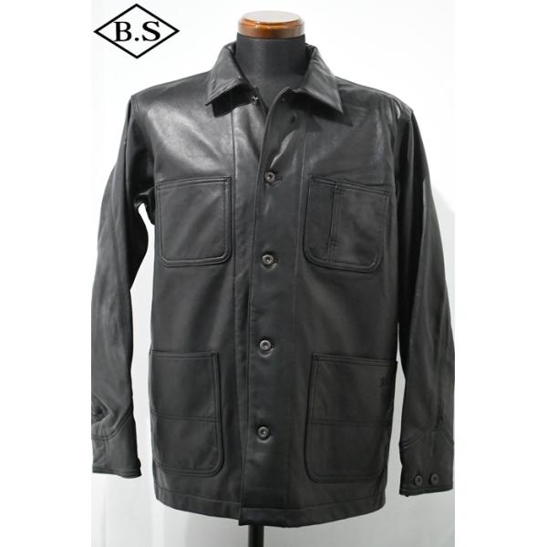 【美品】Schott LAMB LEATHER COVERALL JACKET LAMB LEATHER COVERALL JACKET/ラムレザー カバーオール ジャケット