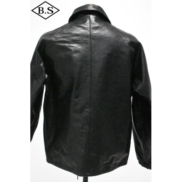 �V���b�g  schott ���U�[�W���P�b�g 7825950054 LEATHER COACH JACKET ���U�[ �R�[�`�W���P�b�g �u���b�N ���i�摜2