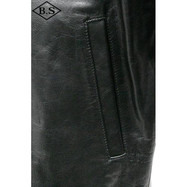 �V���b�g  schott ���U�[�W���P�b�g 7825950054 LEATHER COACH JACKET ���U�[ �R�[�`�W���P�b�g �u���b�N ���i�摜5
