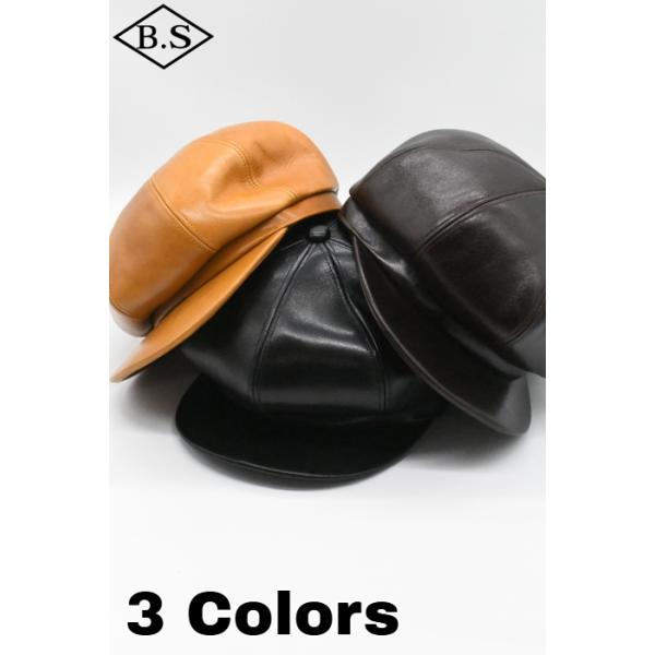 Y'2leather キャスケット　レザー LEATHER CASQUETTE - INDIGO HORSE[ LC-04 ] | Y'2 LEATHER