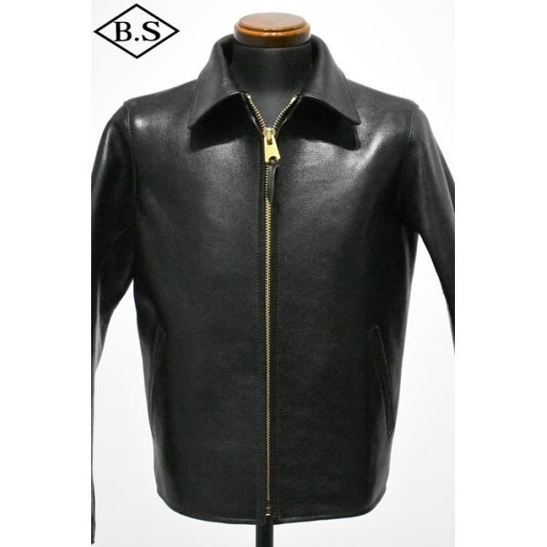 ワイツーレザー Y’2 LEATHER レザージャケット WSR-45 OILED ROUGH STEER SPORTS JACKET BLACK(TEA-CORE)