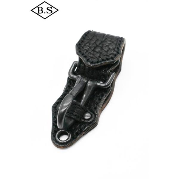 マニフォールド MANIFOLD 小物 MH-01GS-GB Key-Holder 馬ヌメ極厚シュリンク BLACK(コバ茶芯) -GB仕様-