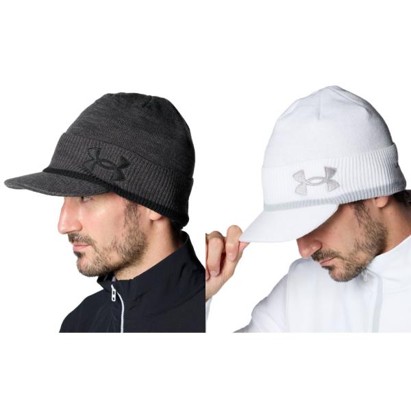 UNDER ARMOUR（アンダーアーマー）UAブリム ニット ビーニー（ゴルフ/MEN）[1381285]