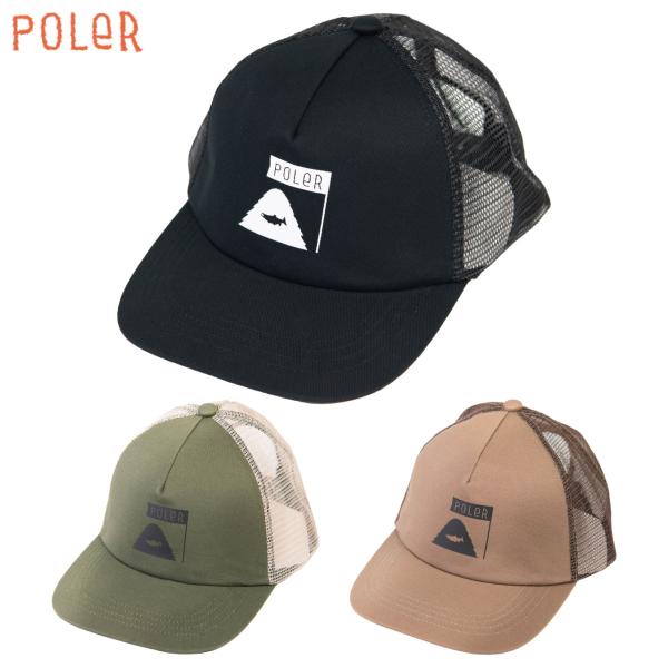 POLER ポーラー StreamR TRACKER MESH CAP BLACK OLIVE COYOTE 261MCV0141 ブラック オリーブ コヨーテ